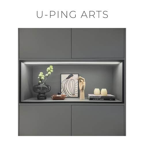 休闲现代样板房入口软装家居饰品模拟花挂画托盘组合Zh3680