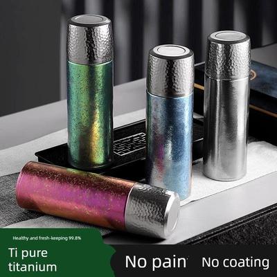 纯2025新款商务内纯车钛保温无品牌杯400ml焖泡茶杯锤外纹载99.8%