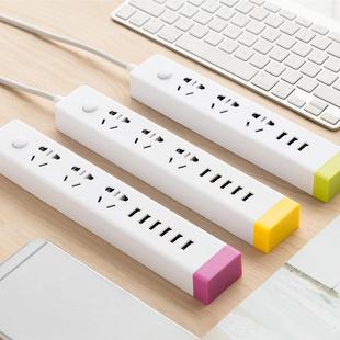 线 线接线 公正牛插座USB排插家用宿舍多孔长线 线电脑办公延长线