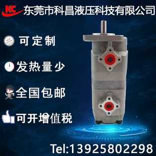 22A双联齿轮泵高压增压齿轮泵小型液压泵自动化机械油泵 科昌HGP