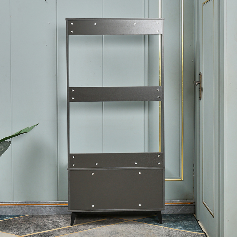 挂衣架轻奢款灰色美式意式免漆板门厅柜玄关隔断鞋柜衣帽柜换鞋凳