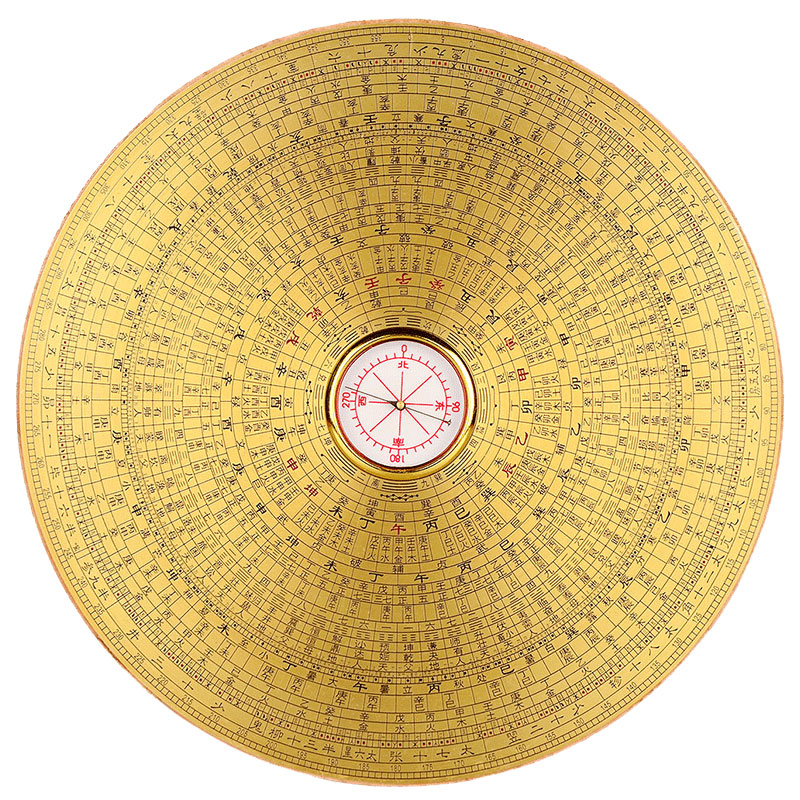 帝祖罗盘高精度专业铜综合盘小指南针随身携带