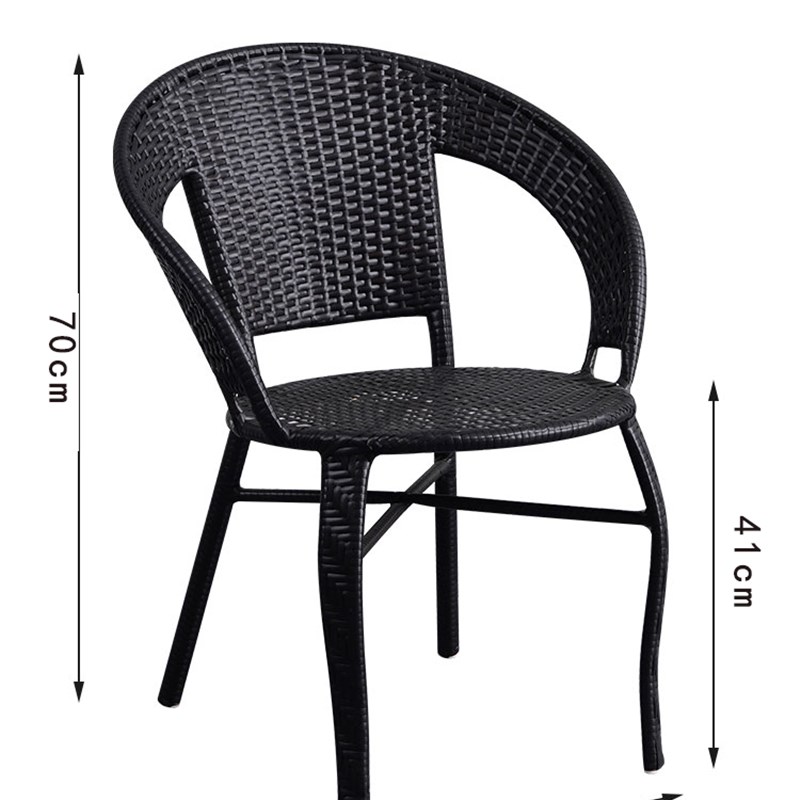 阳台藤椅小凳子藤条椅手工编织单人休闲椅滕椅老人靠背椅家用椅子