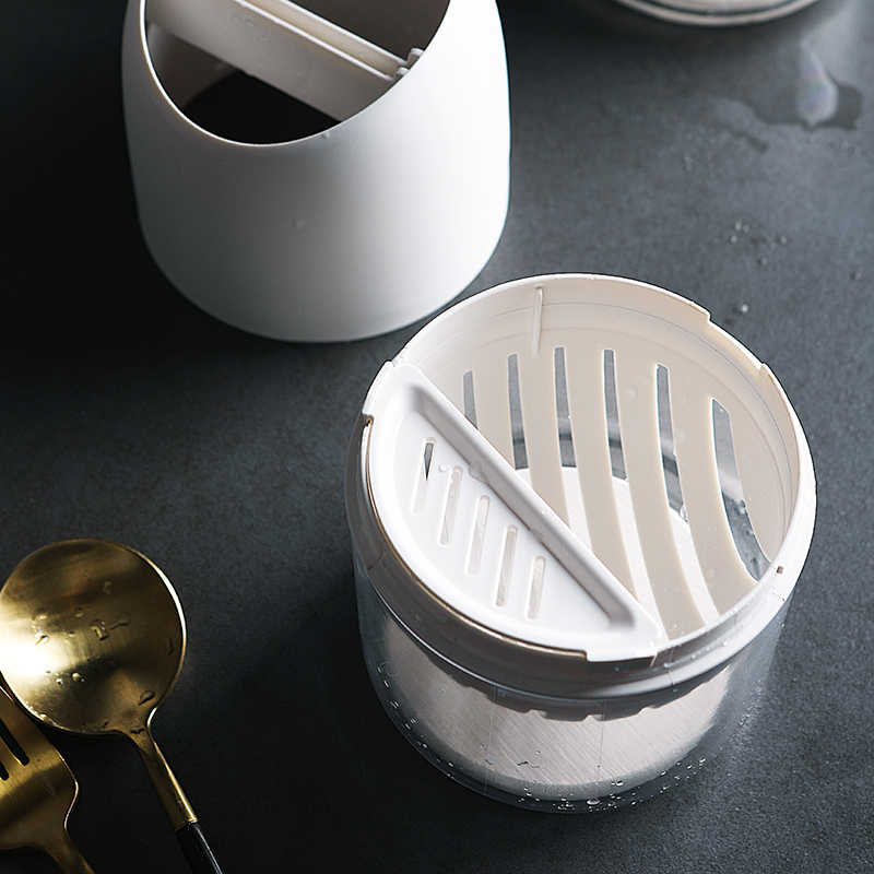 家用筷子笼镂空沥水厨房收纳盒勺子刀架一体餐具防霉置物架筷子筒