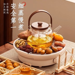 玻璃茶壶烤火炉套装 围炉煮茶家用室内2024新款 器具全套电炉煮茶器