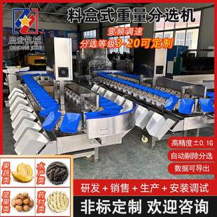 料盒重量分选机鸡腿鸡翅鸡块鸡爪白条鸡大小分级设备等级分级机
