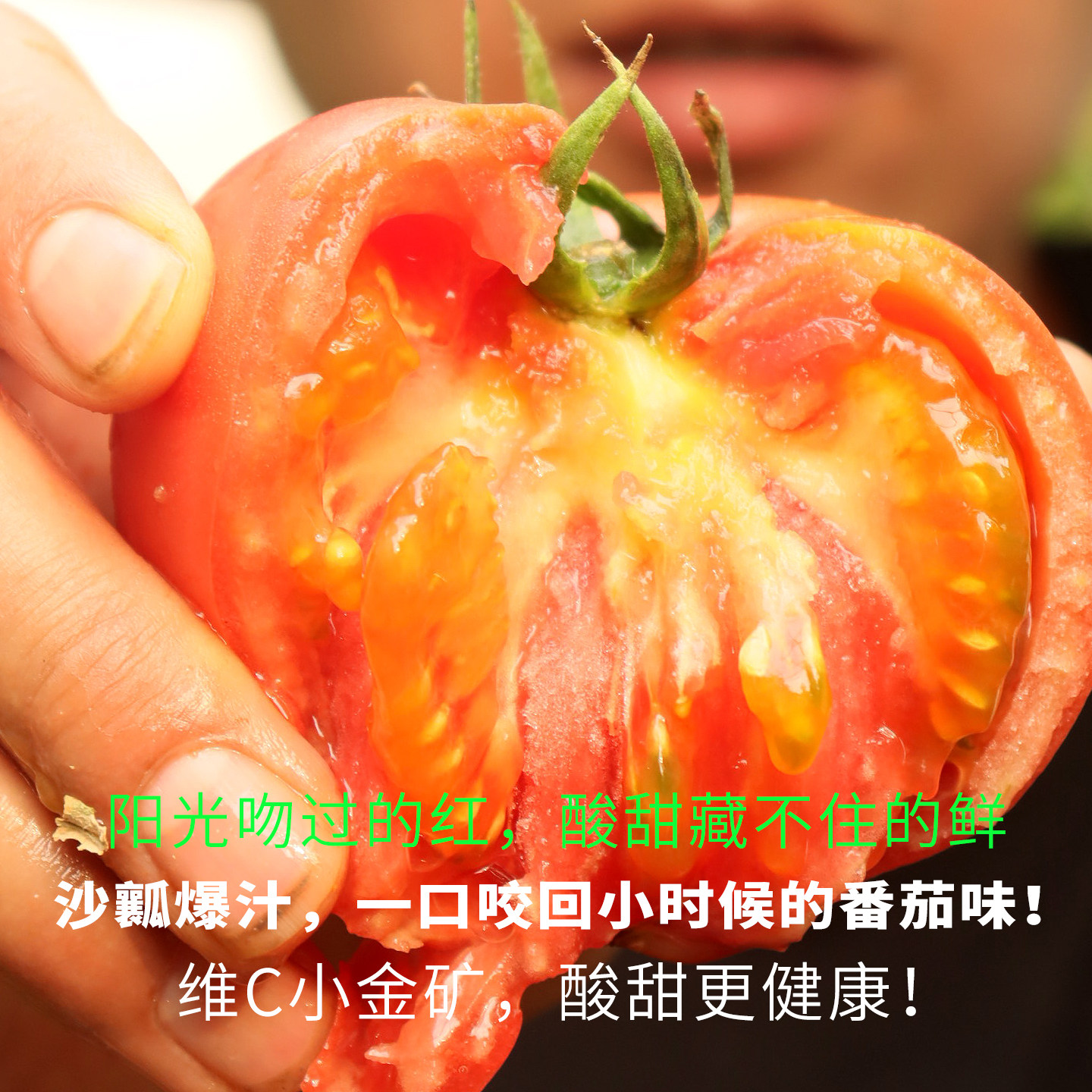 正宗沙瓤西红柿自然熟水果番茄