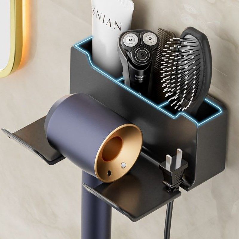 吹风机支架置物架免打孔卫生间风筒架子电吹风挂架放置架,家庭/个人清洁工具,吹风机置物架,淘宝优惠券,粉丝福利购,淘宝优惠卷