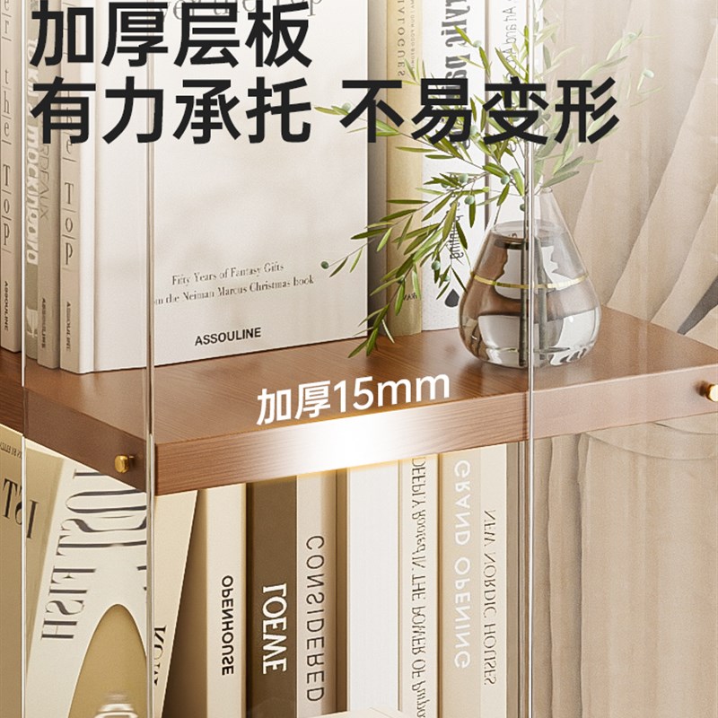 旋转书架落地式h收纳架集成壁挂式可移动收纳儿童阅读简易不占空