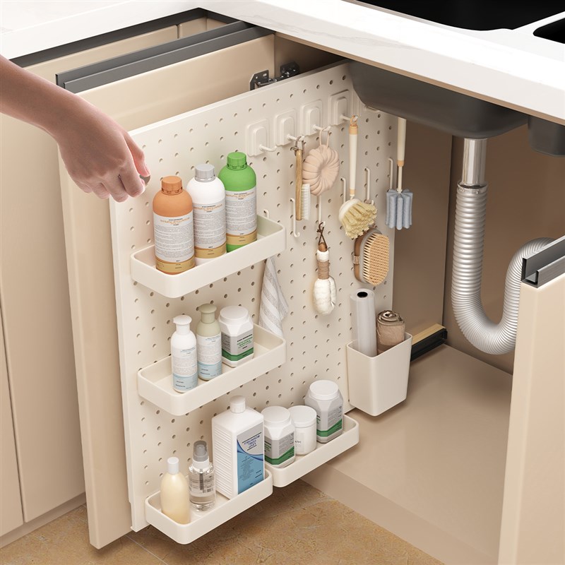 厨房洞洞板置物i架极窄柜内橱柜拉篮窄侧拉拐角抽拉式水槽夹缝收