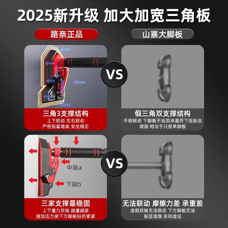 单杠室内家用引体向上器家t庭儿童吊环免打孔门上单杆拉伸健身器