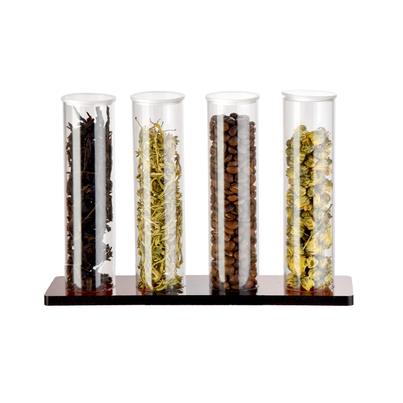 多功能密封罐茶叶陈列架试管座展示架干果玻璃展示架咖啡豆展示
