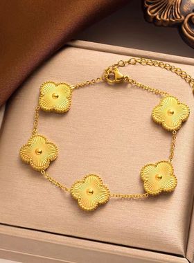 【钛钢手链】手链女时尚气质韩版简约奢华小众不掉色可水洗