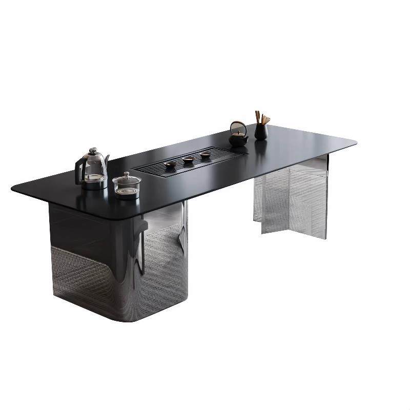 意式轻奢岩板功夫茶桌椅子组合创意办公室设计师悬浮阳台泡茶台,住宅家具,家用茶台/茶桌,淘宝优惠券,粉丝福利购,淘宝优惠卷