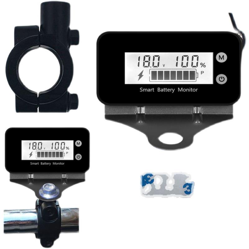 防水免设置电动车电动摩托铅酸72V电池电压表电量表显示器检测仪