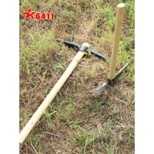 6411工厂G101大镐102小镐户外木柄钢镐十字镐冰镐采矿锄小洋镐头