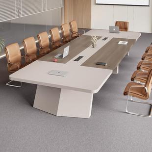 办公桌会议桌长条桌简约大型板式创意长方长桌办公培训桌椅组合