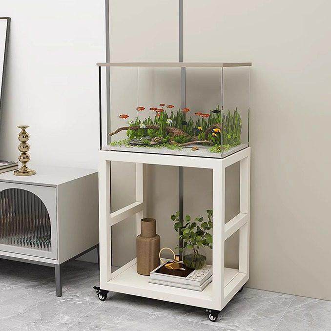 鱼缸架子花架一体客厅当贝鱼缸专用底柜定制置物架承重底座可移动
