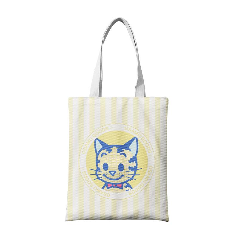 日本osamu卡通可爱原田治单肩包学生大容量拉链手提袋帆布袋休闲