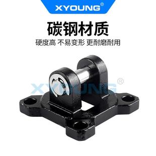 ACQ40CB薄型气缸双耳座 D050气缸附件CQ2B63 CB双耳座支架F
