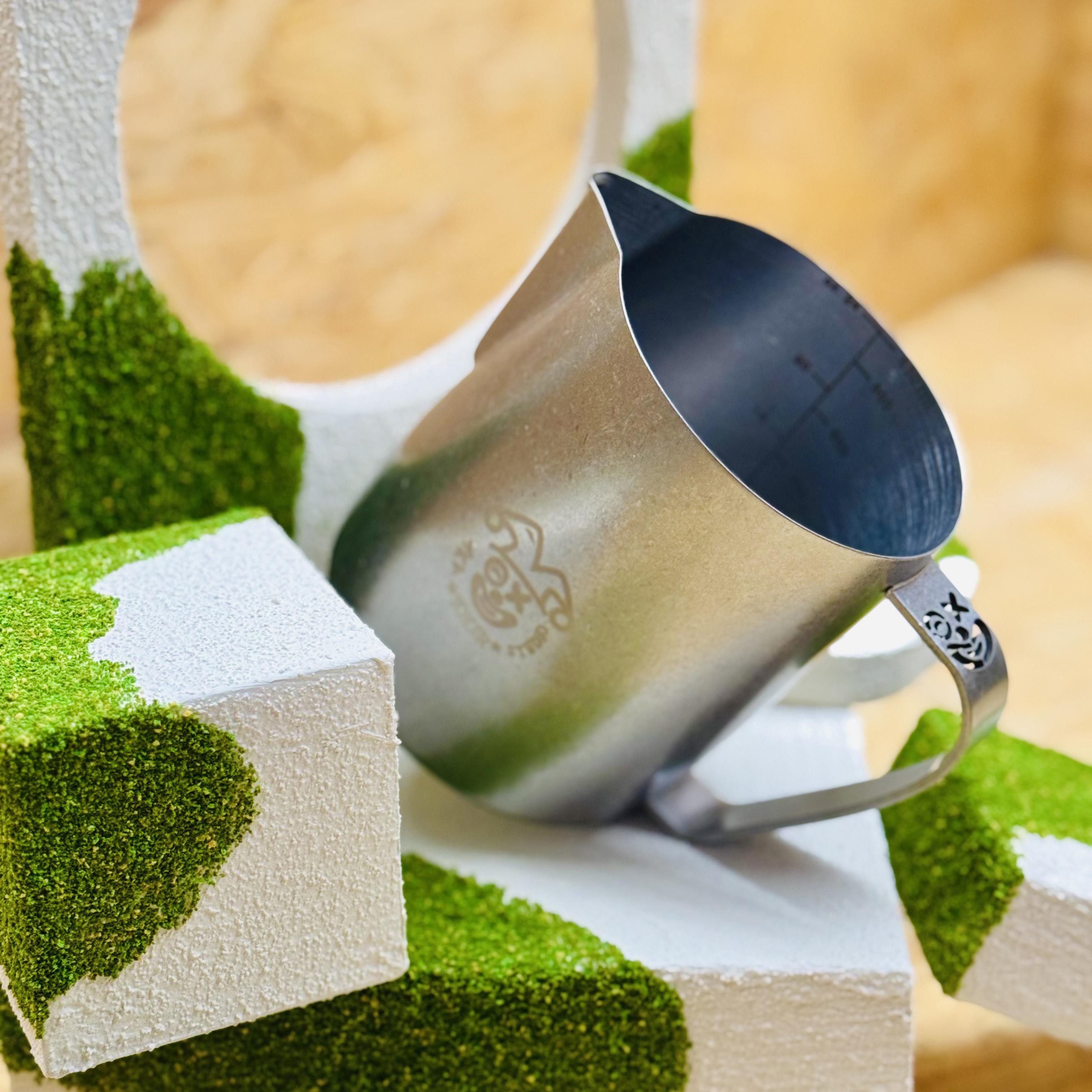 廖建航小丑缸拉花缸竞技缸嘴2.0手工夹缸不锈钢打奶缸咖啡杯700ml