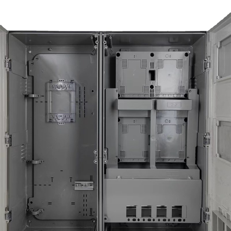 新国标电表箱PC+ABS电能计量箱国网新标准塑料多户表位.电子配电