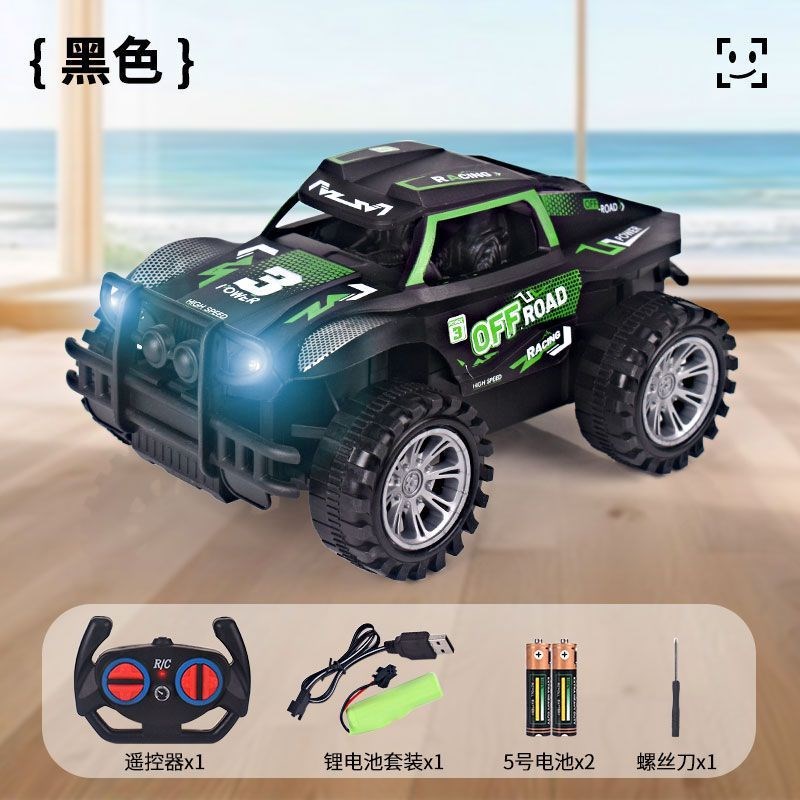遥控越野车四通后驱可漂移u前灯可循环充电工厂直销厂家跨境源头