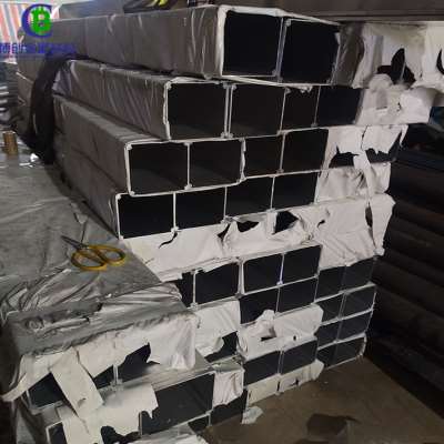 木纹铝方管型材6061小口径铝合金方管6063矩形哑光黑色氧化铝方通