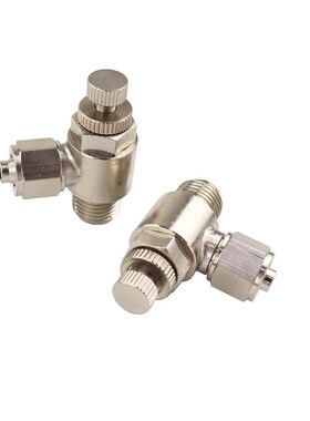 全铜镀镍快拧调速节流阀  气缸流C速调节阀  锁母调节阀SL/SA