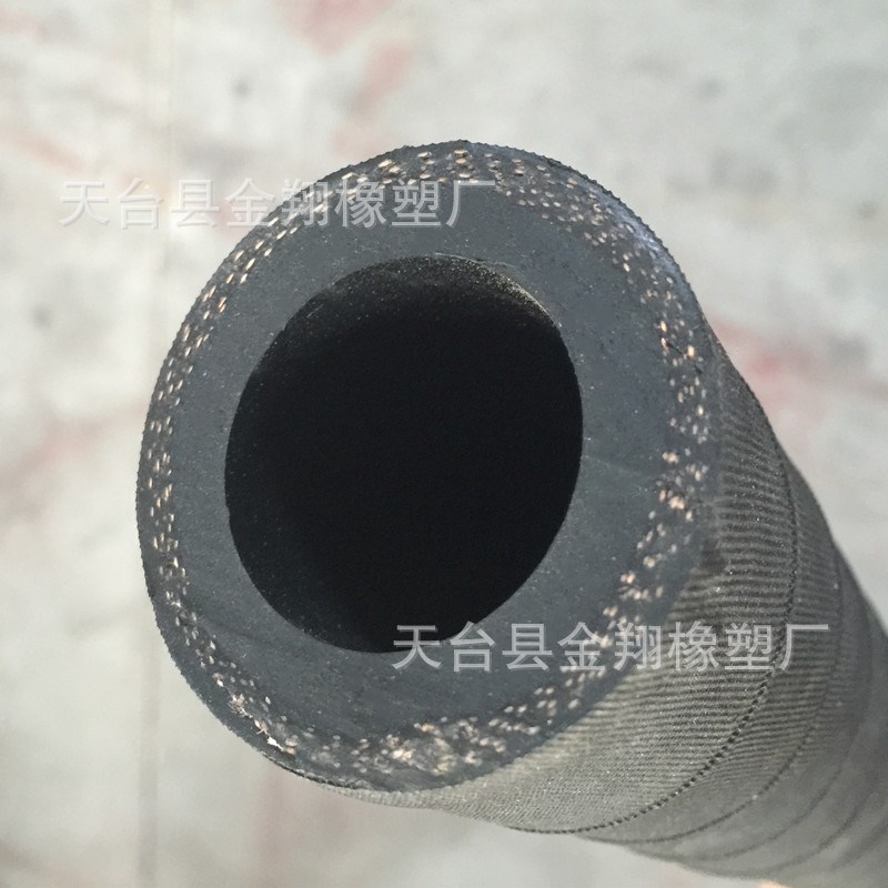 黑色高压夹布橡胶管耐热耐油喷砂蒸汽水管5分6分M32mm38mm规格齐
