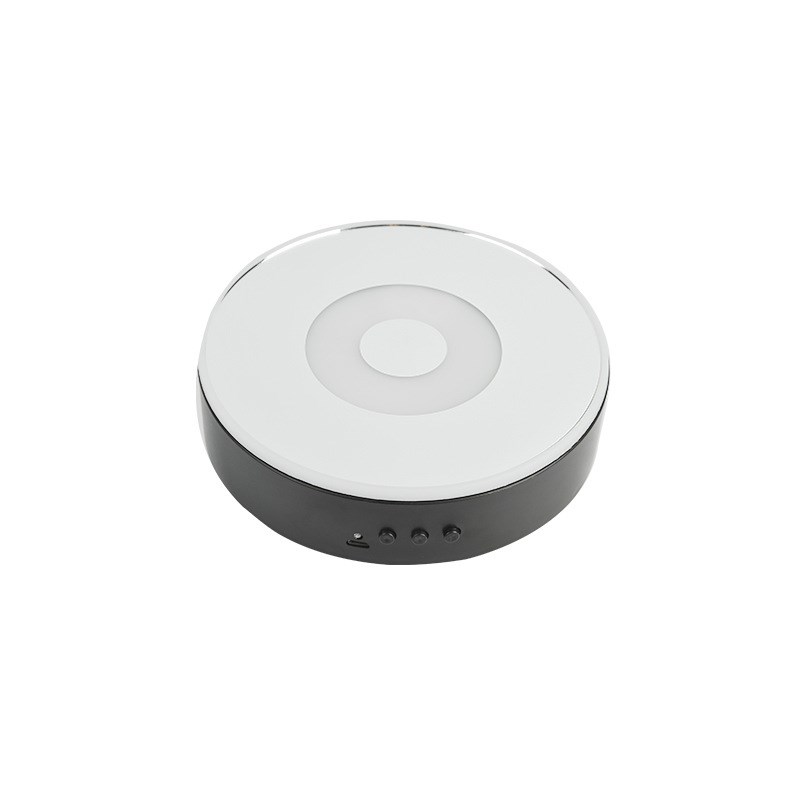 彩灯电动转盘h 补光直播主播旋转展示台 视频动态拍摄展示架