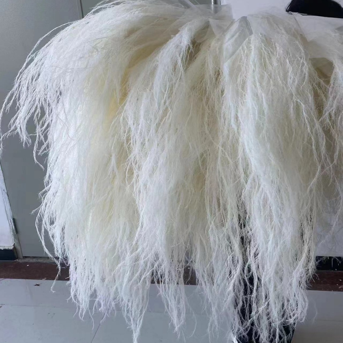 永生花干花梦幻羽毛草龙须草长毛草吊米婚庆装饰软装花艺悬挂干花