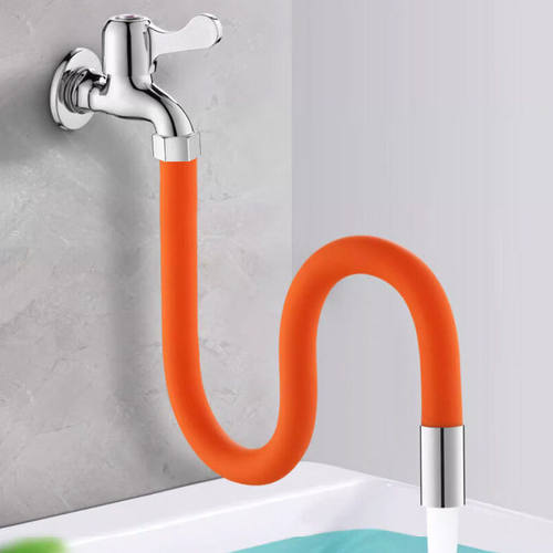 304不锈钢加长防溅水龙头软管万向过滤厨房伸缩水管定型延长管