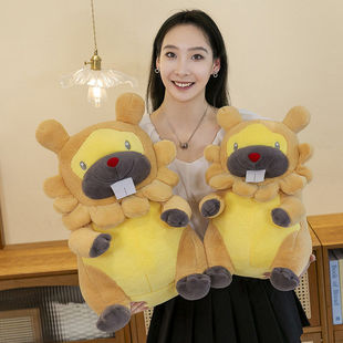 2025新款萌趣大牙海狸毛绒抱枕仿真公仔玩偶送礼儿童生日礼物