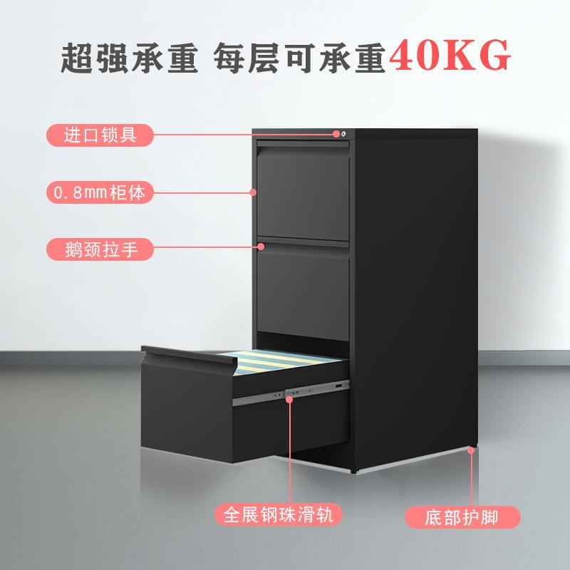 挂劳柜文件柜A4FC挂快劳办公室铁皮抽屉柜档案合同柜带锁四斗卡箱