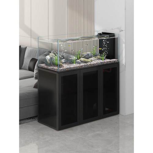 溪流缸闽江原生造景南美缸简约现代三湖慈鲷背包底滤生态鱼缸