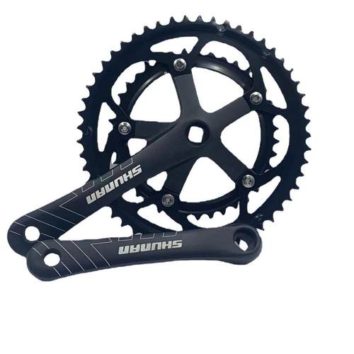 顺科公路车大齿盘双盘大齿盘铝合金碟片170mm 53-39T曲柄自行车炼