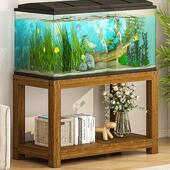 鱼缸架子实木客厅桌子底柜底座水簇箱底架托架草缸底滤水缸承重架