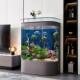鱼缸客厅2024新款 免换水生态智能温控底过滤落地热弯缸水族箱大型