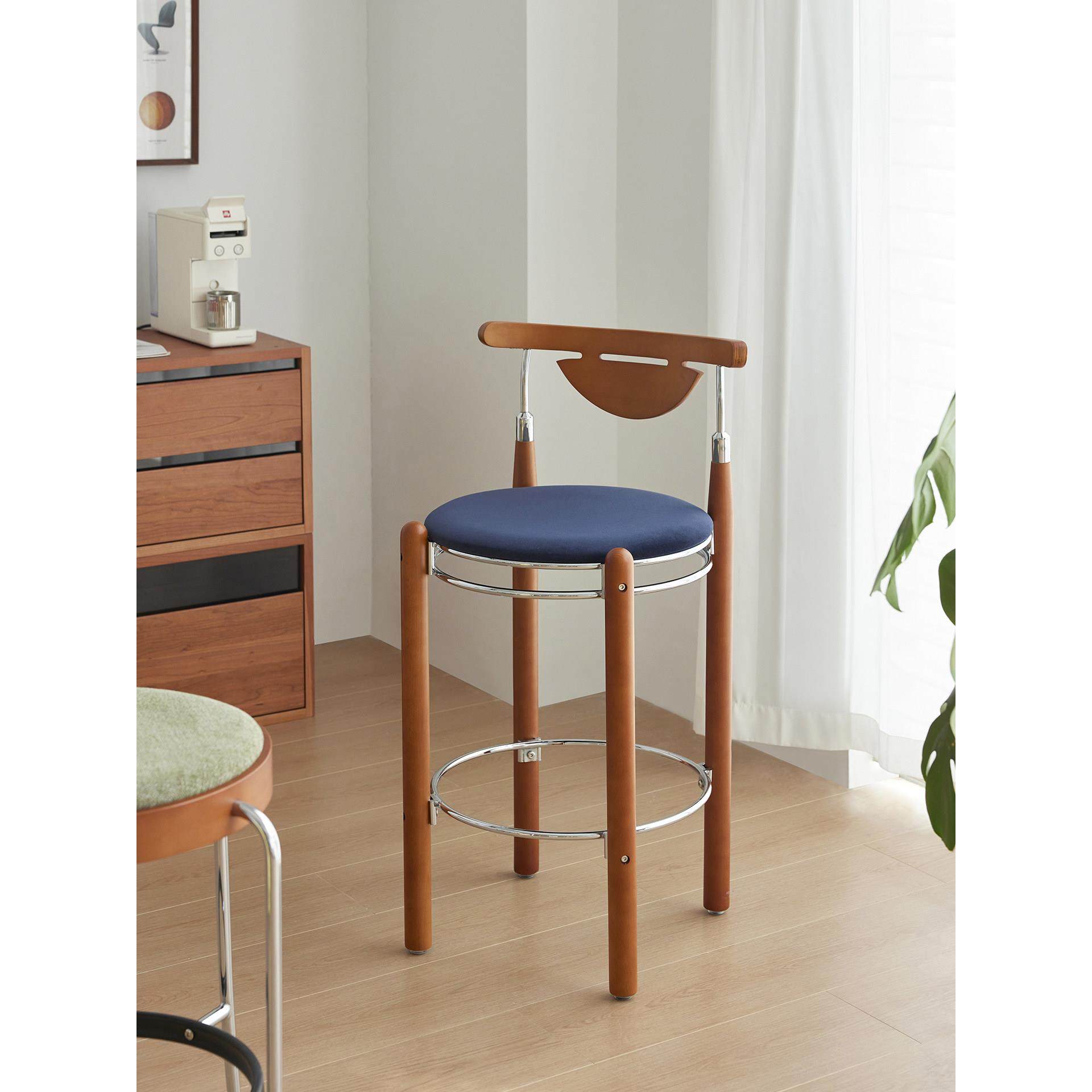 小卡家居北欧家用中古吧椅餐厅岛台高脚凳覆古吧台椅餐椅咖啡椅子,住宅家具,家用高脚椅,淘宝优惠券,粉丝福利购,淘宝优惠卷