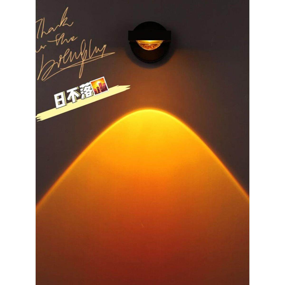 日落夕阳壁灯明装射灯客厅背景壁画灯走廊灯过道灯卧室床头氛围灯,家装灯饰光源,氛围灯,淘宝优惠券,粉丝福利购,淘宝优惠卷