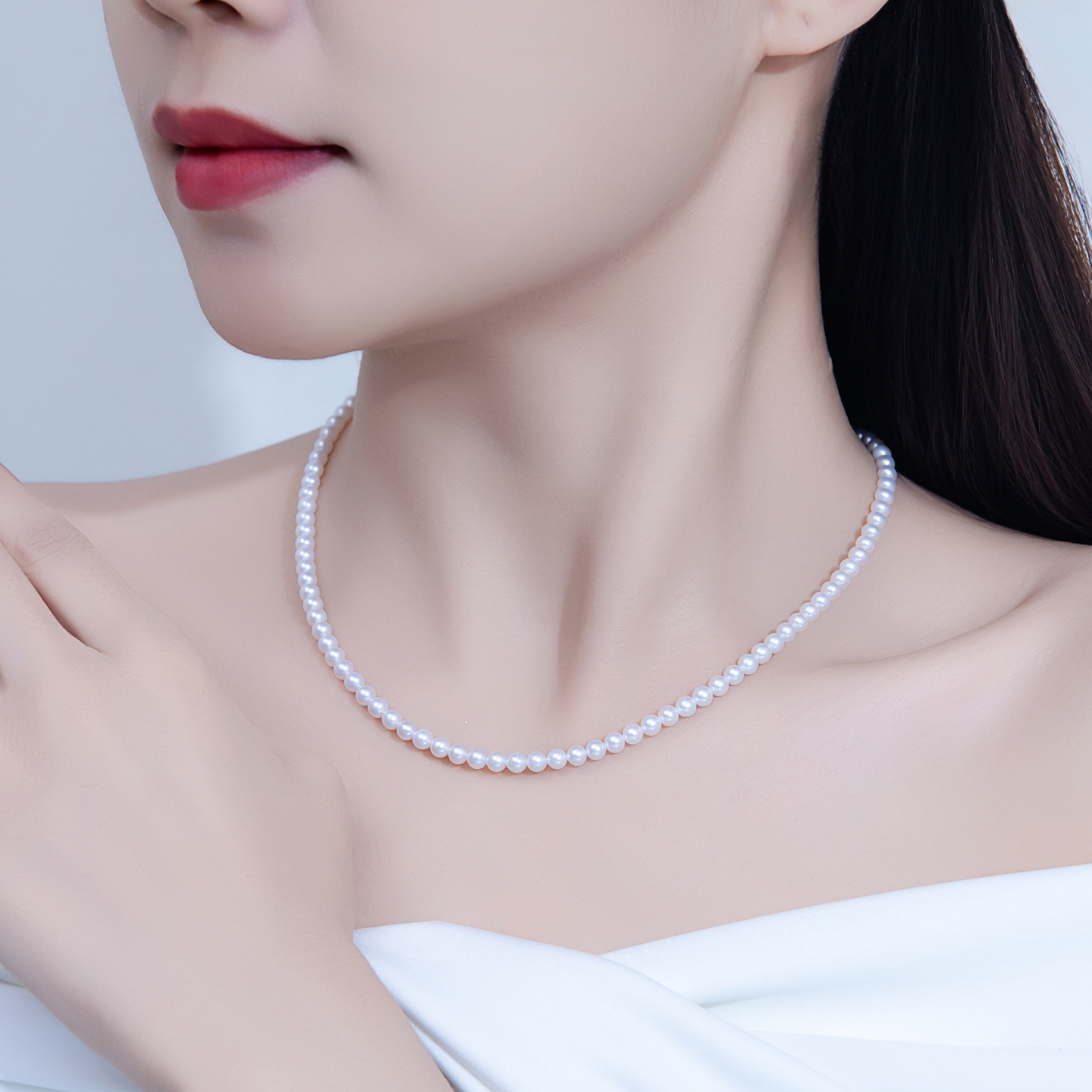 诸暨珍珠项链女款2025锁骨链爆款