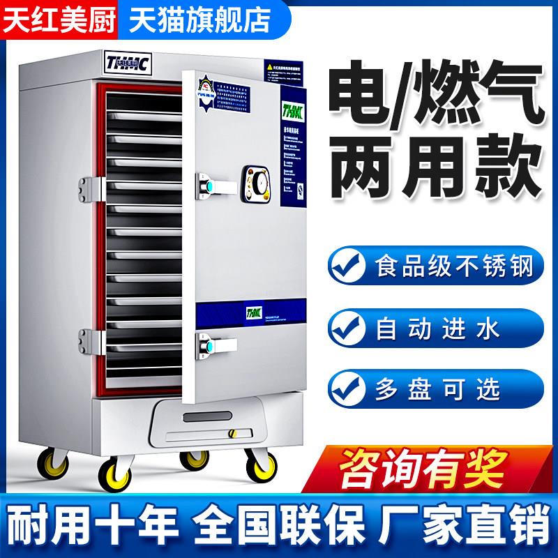天红美厨蒸饭柜商用大小型电蒸箱燃气蒸饭车米饭馒头蒸饭箱蒸饭机