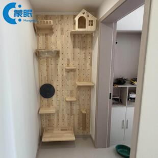 洞洞板猫爬架猫爬架2026热卖大型猫跳台洞洞板配件ins风模块化可d