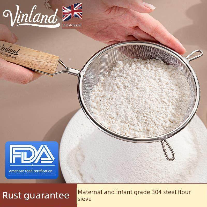 英国面粉筛烘焙专用304不锈钢过滤网筛烘焙家用工具筛网漏网筛子,厨房/烹饪用具,面粉筛,淘宝优惠券,粉丝福利购,淘宝优惠卷