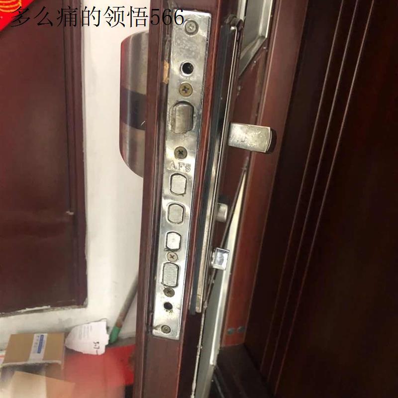 加厚整套美心防盗门锁把手 老式AFS安防铁架门锁心 安防锁体.