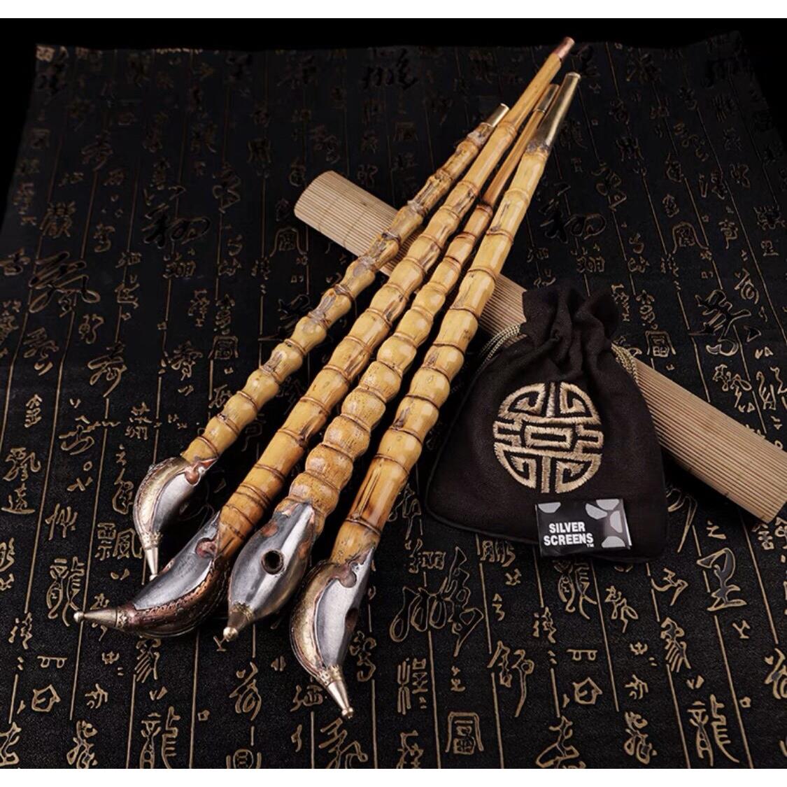 烟具旱烟斗朝烟筒竹节根手工罗汉竹子大号老式传统烟杆旱烟袋