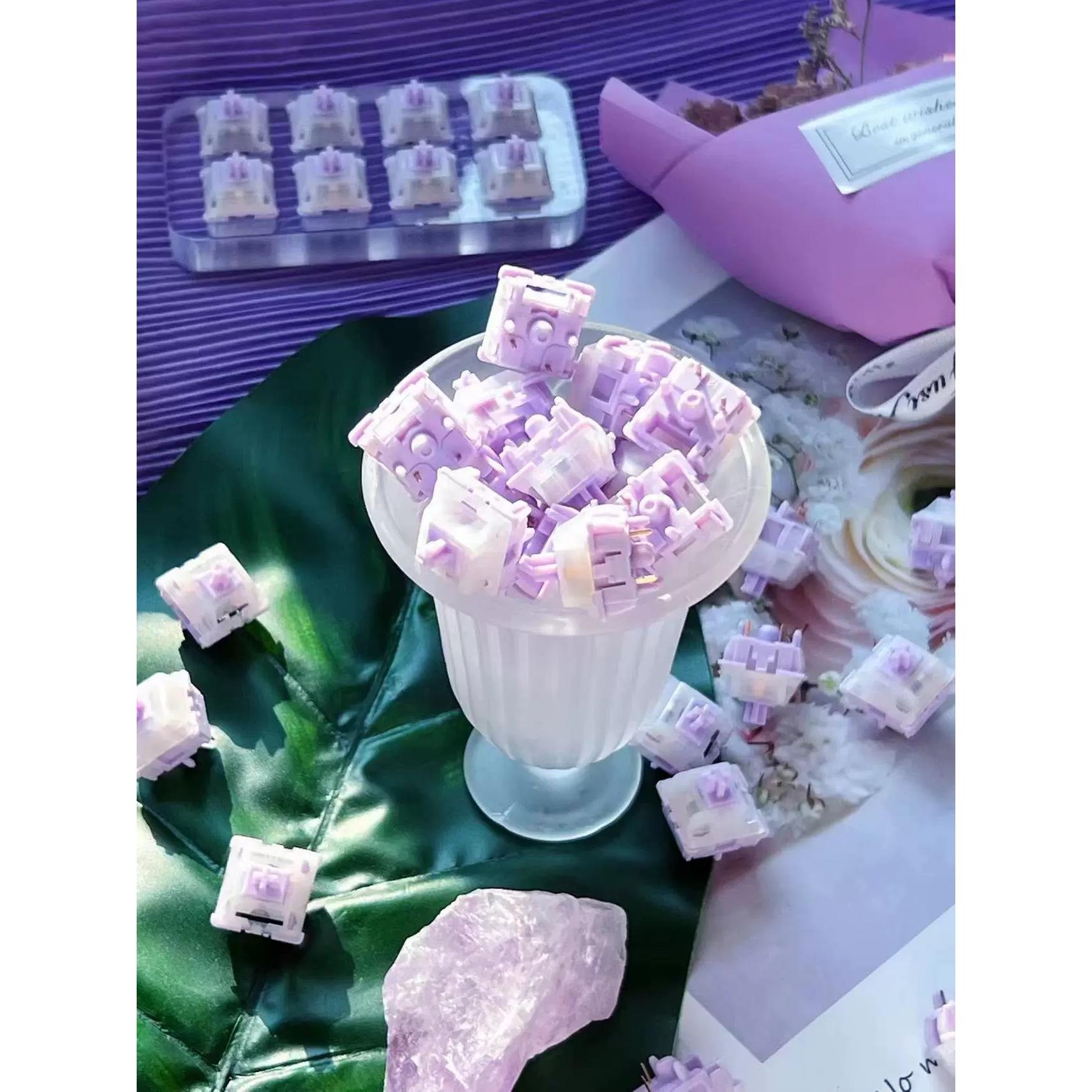 兔子紫色轴机械键盘轴定制键盘轴麻将声石声