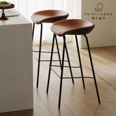 家用高脚吧椅现代简约设计师款 吧台椅子靠背轻奢前台椅北欧吧台凳
