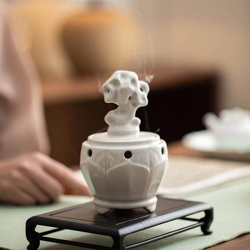 植物灰釉太湖石香炉创意陶瓷香炉家庭室内茶道盘香炉饰品,餐饮具,茶道/香炉,淘宝优惠券,粉丝福利购,淘宝优惠卷